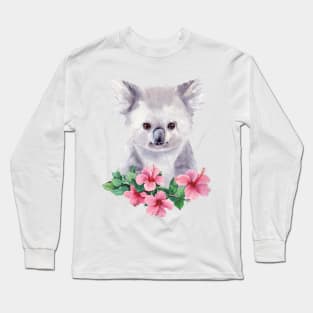 Koala baby illustration Long Sleeve T-Shirt